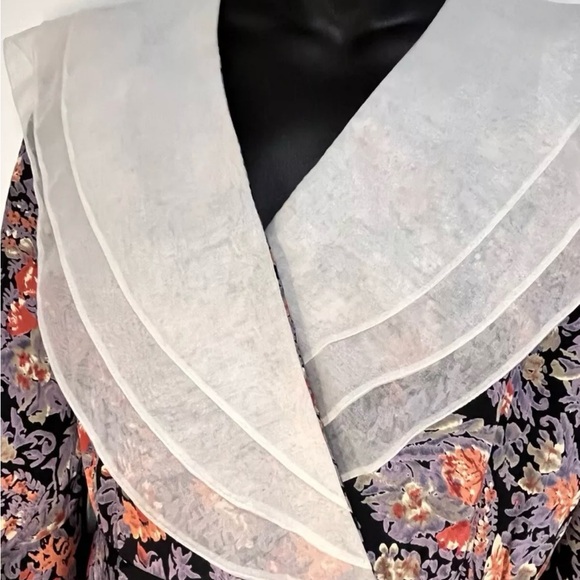 Vintage Leslie Fay Collections Floral Dress Size 12, Long - Picture 2 of 10